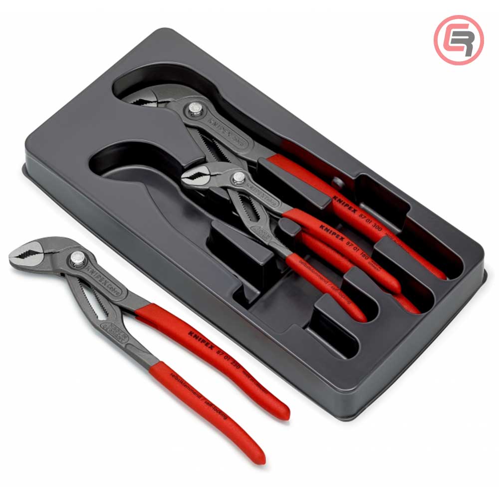 Knipex Set Kliješta Papige / Papagajke Cobra / 3 dijelni – 00 20 09 V02 - Slika 2