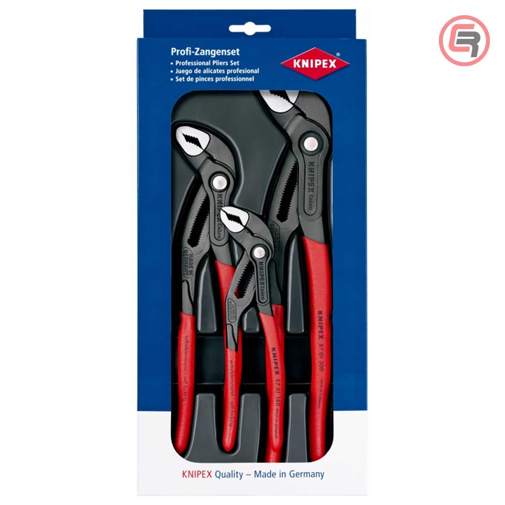 Knipex Set Kliješta Papige / Papagajke Cobra / 3 dijelni – 00 20 09 V02