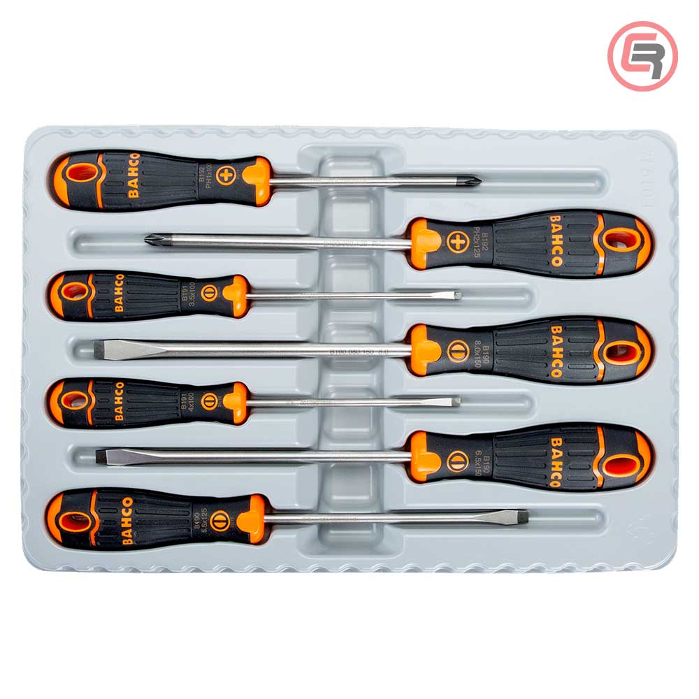 Bahco Garnitura Odvijača 5 plosnatih + 2 križna / 7 dijelna - B219.017