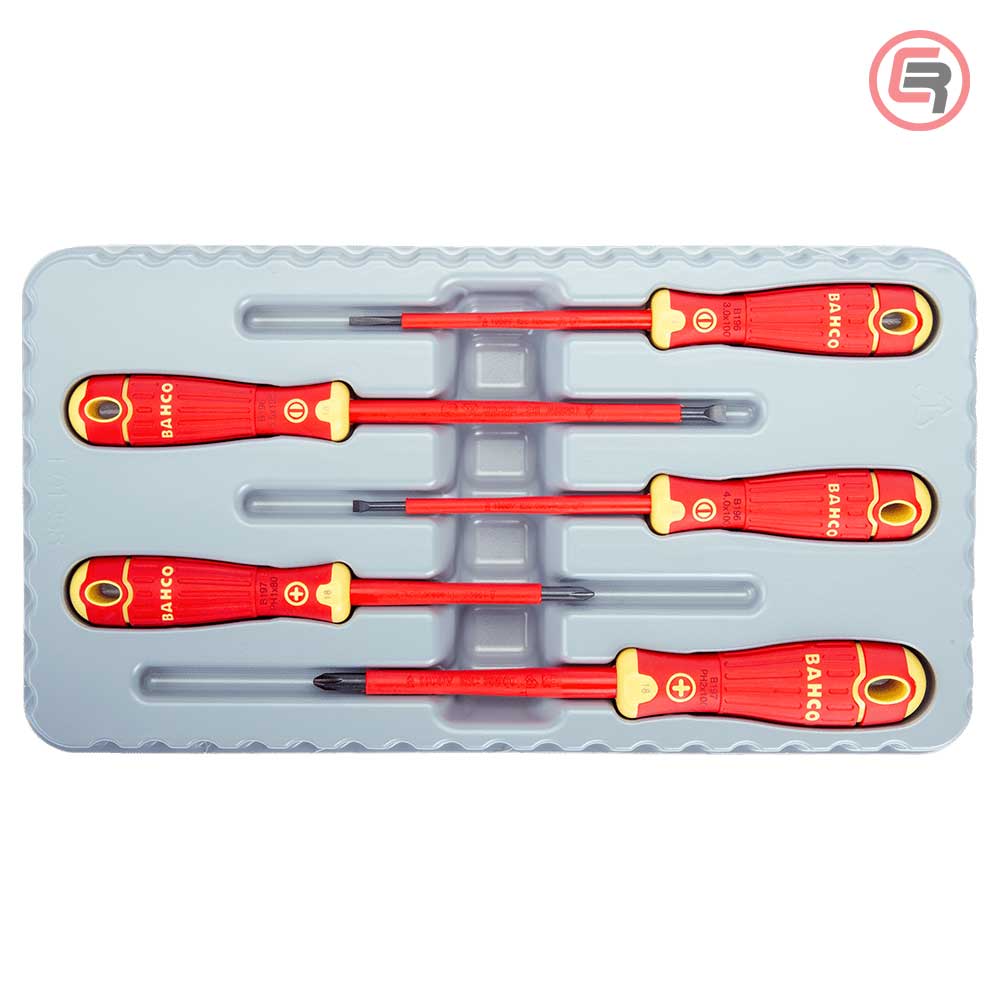 Bahco Garnitura Odvijača VDE 3 plosnata + 2 križna / 5 dijelna - B220.005