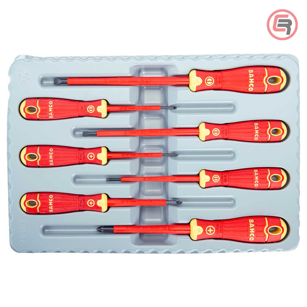 Bahco Garnitura Odvijača VDE 4 plosnata + 3 križna PZ / 7 dijelna - B220.017