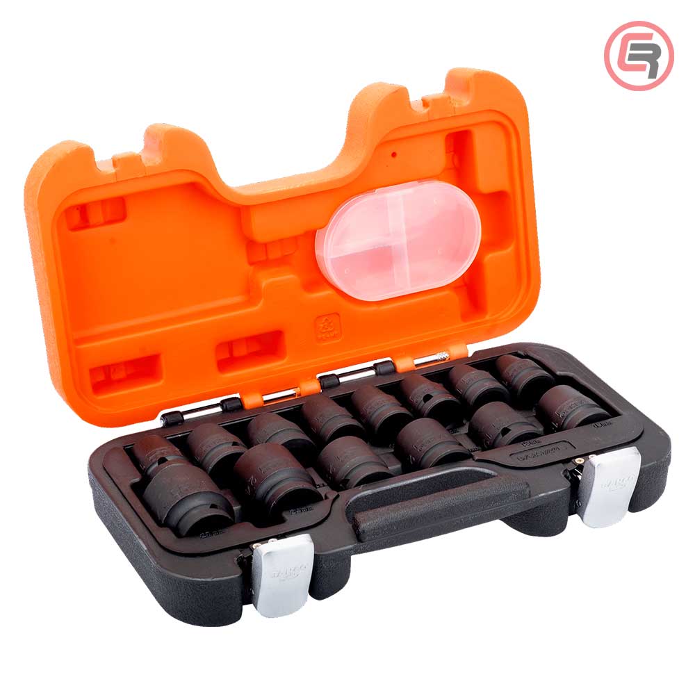 Bahco Garnitura Nasadnih Ključeva Udarnih 1 / 2 " Kratki 10 - 27 mm/ 14 dijelna - D/S14