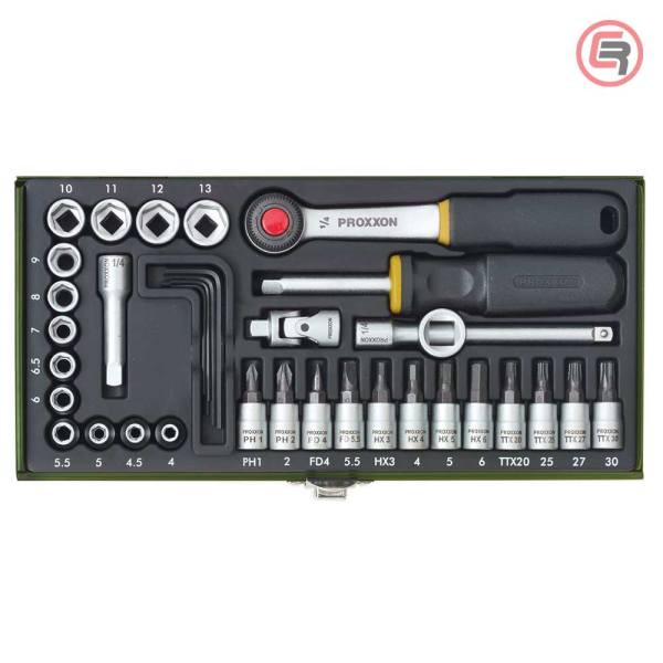 Proxxon Garnitura Nasadnih Ključeva 1/4'' 4 - 13 mm / 36 dijelna - 23080 - Slika 2