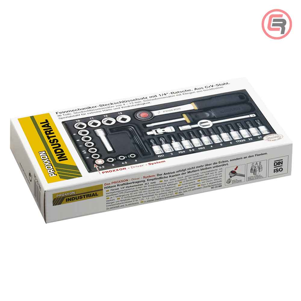 Proxxon Garnitura Nasadnih Ključeva 1/4'' 4-13mm / 36 dijelna - 23080 - Slika 3