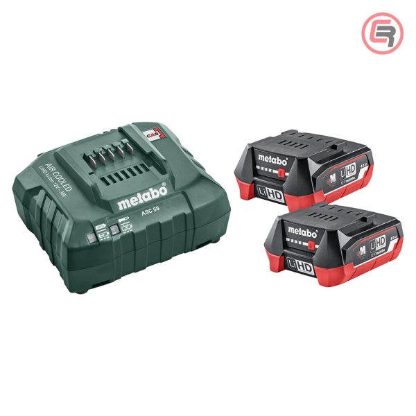 Metabo Set Baterija 12 V / 2×4,0 Ah LiHD + Punjač ASC 55 – 685301