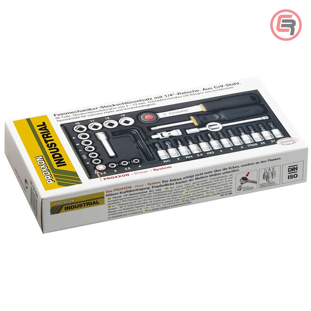 Proxxon Garnitura Nasadnih Ključeva 1/4'' 4 - 13 mm / 36 dijelna - 23080 - Slika 6