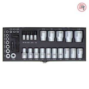 Proxxon Garnitura Nasadnih Ključeva 1/4'' i 1/2" Colna 5/32"-11/8" / 36 dijelna - 23114