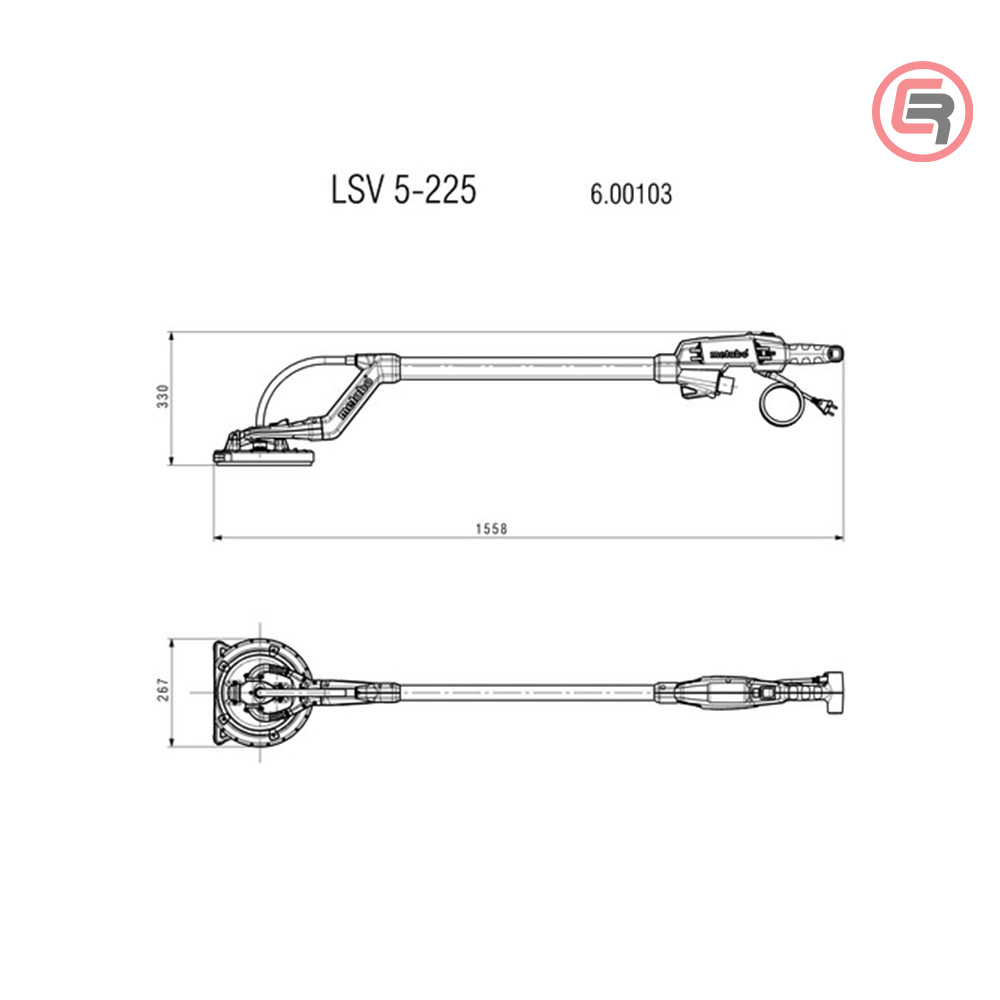 Metabo Brusilica LSV 5-225 Sa Dugim Vratom Žirafa 500 W - 600103000 - Slika 2