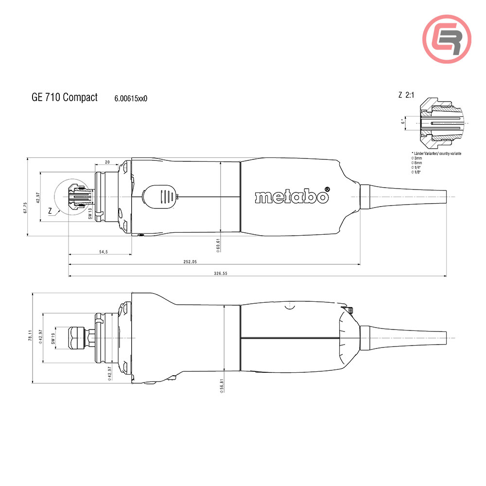 Metabo Brusilica GE 710 Compact Ravna 710 W - 600615000 - Slika 4