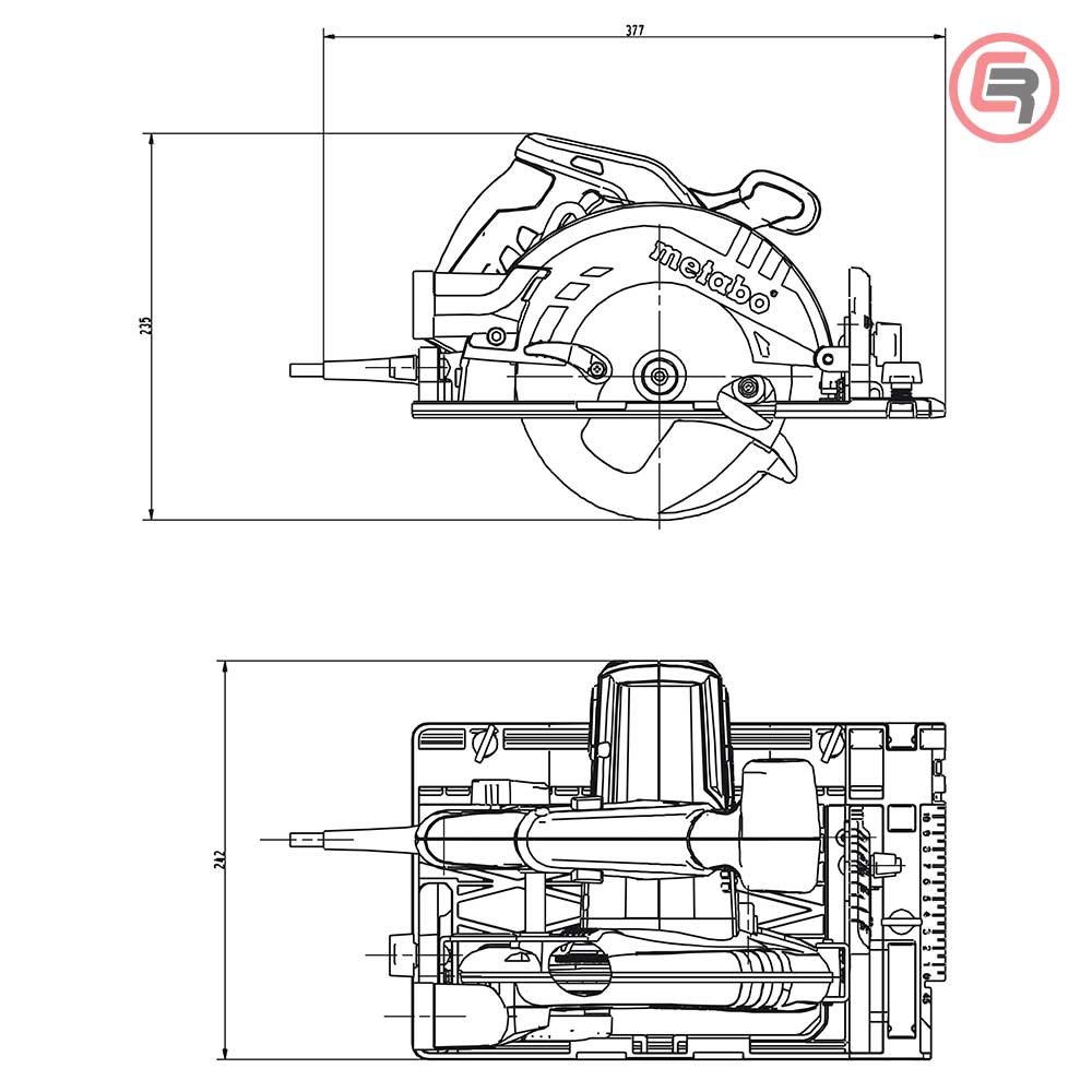Metabo Pila Kružna KS 55 FS Ručna 1.200 W / 160 mm - 600955000 - Slika 6
