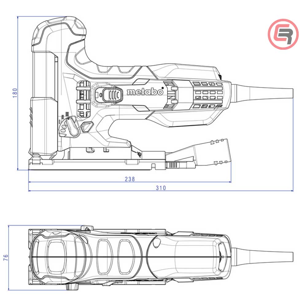 Metabo Pila Ubodna STE 100 Quick Elektronik 710 W U Koferu + Pilice 20 kom - 601100900 - Slika 4