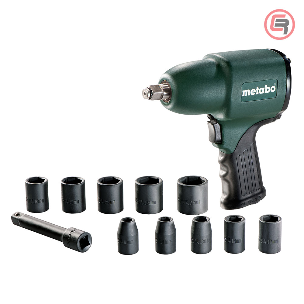 Metabo Odvijač Zračni – Pneumatski Udarni DSSW 360 Set Sa Nasadnim Ključevima 1/2", 360 Nm - 604118500