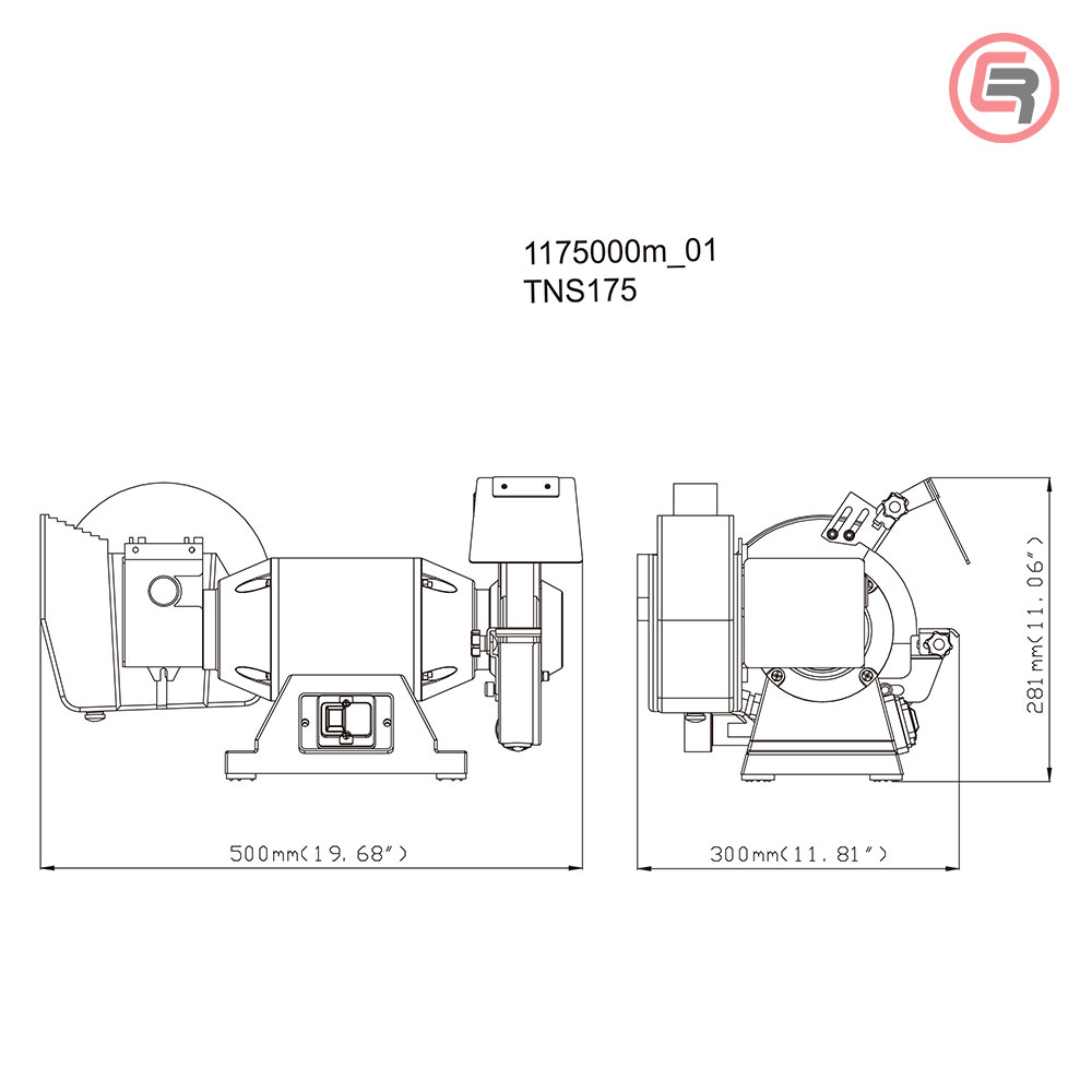 Metabo Brusilica TNS 175 Dvostrana 175 mm / 500 W Suho/Mokro - 611750000 - Slika 3