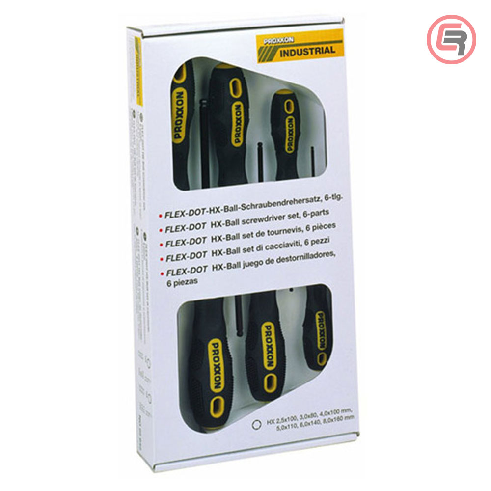 Proxxon Garnitura Imbus Odvijača Sa Kuglom 2,5 - 8 mm / 6 dijelna - 22642