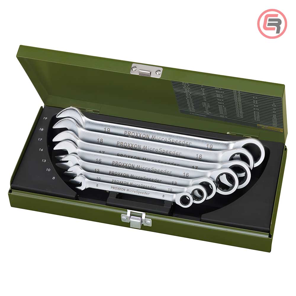 Proxxon Garnitura Ključeva Račna Vilasto-Okastih 8 - 19 mm MicroSpeeder / 7 dijelna - 23275