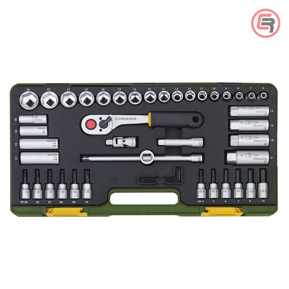 Proxxon Garnitura Nasadnih Ključeva 3 / 8 ”, 6 - 24 mm / 47 dijelna - 23282