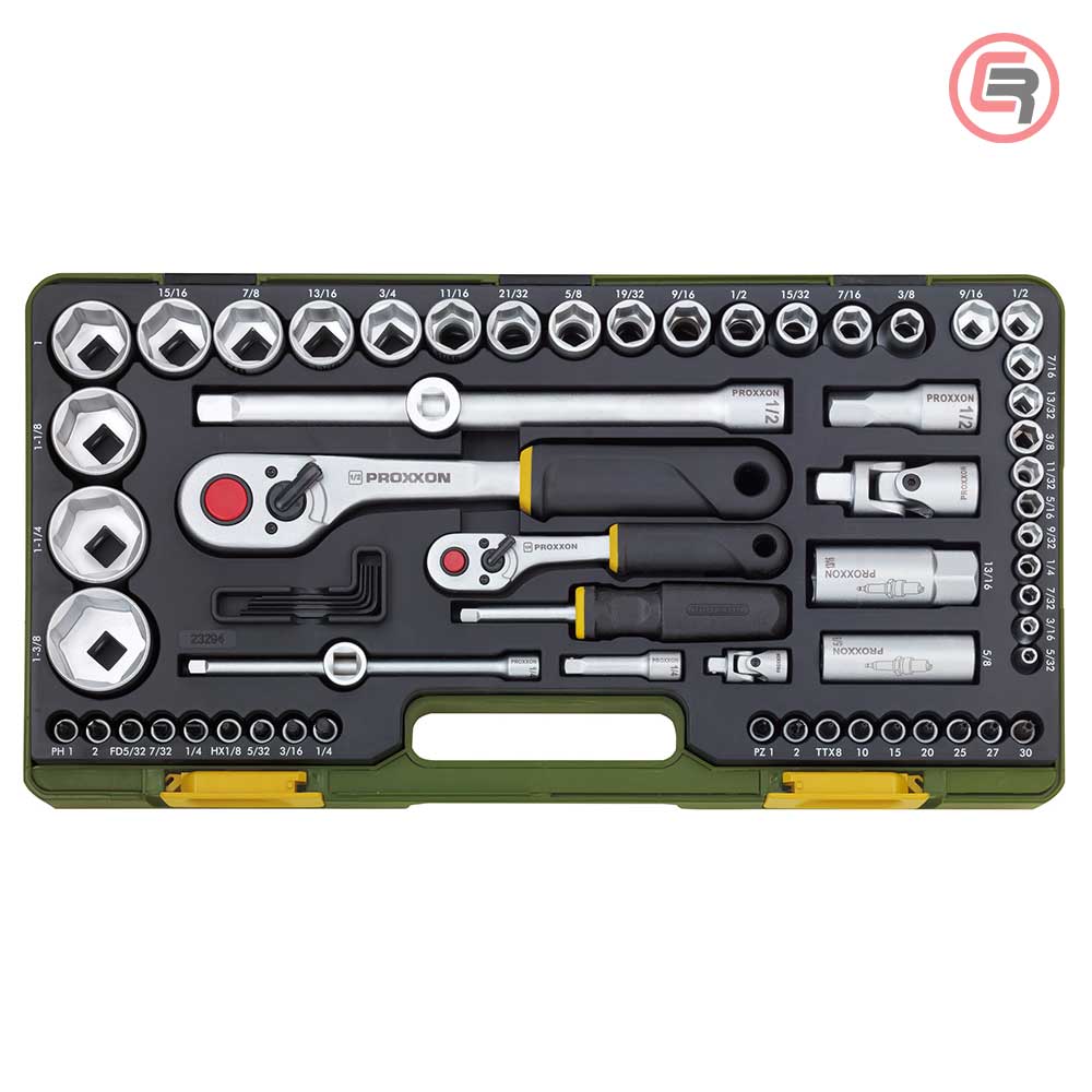 Proxxon Garnitura Nasadnih Ključeva U Inčima 5/32" - 1 3/8" / 65 dijelna - 23294