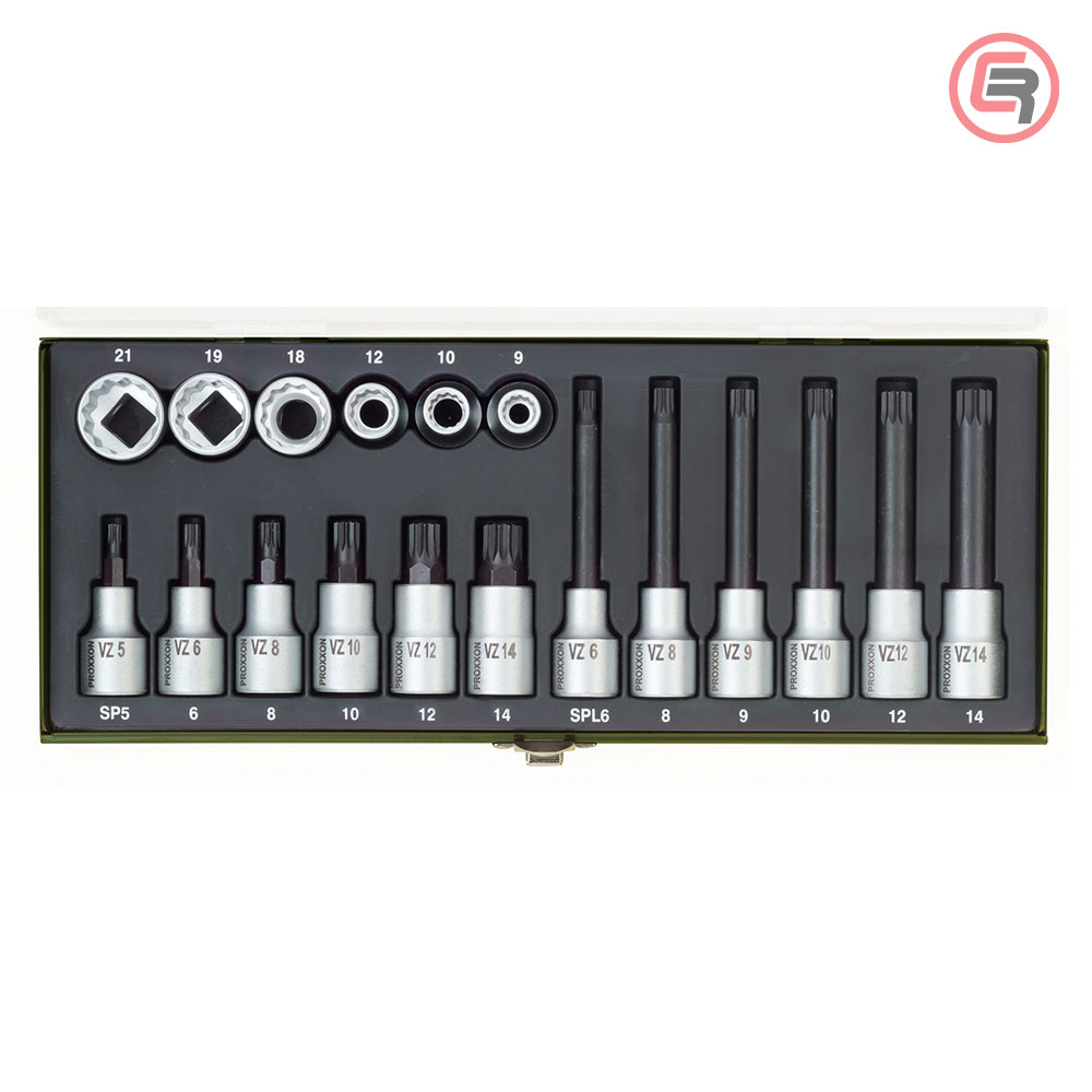Proxxon Garnitura Nasadnih Zvijezda XZN Ključeva 1/2'' / 18 dijelna - 23296