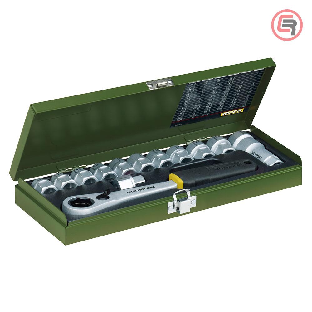 Proxxon Garnitura Nasadnih Ključeva 10 - 27 mm Prolazni / 14 dijelna - 23604