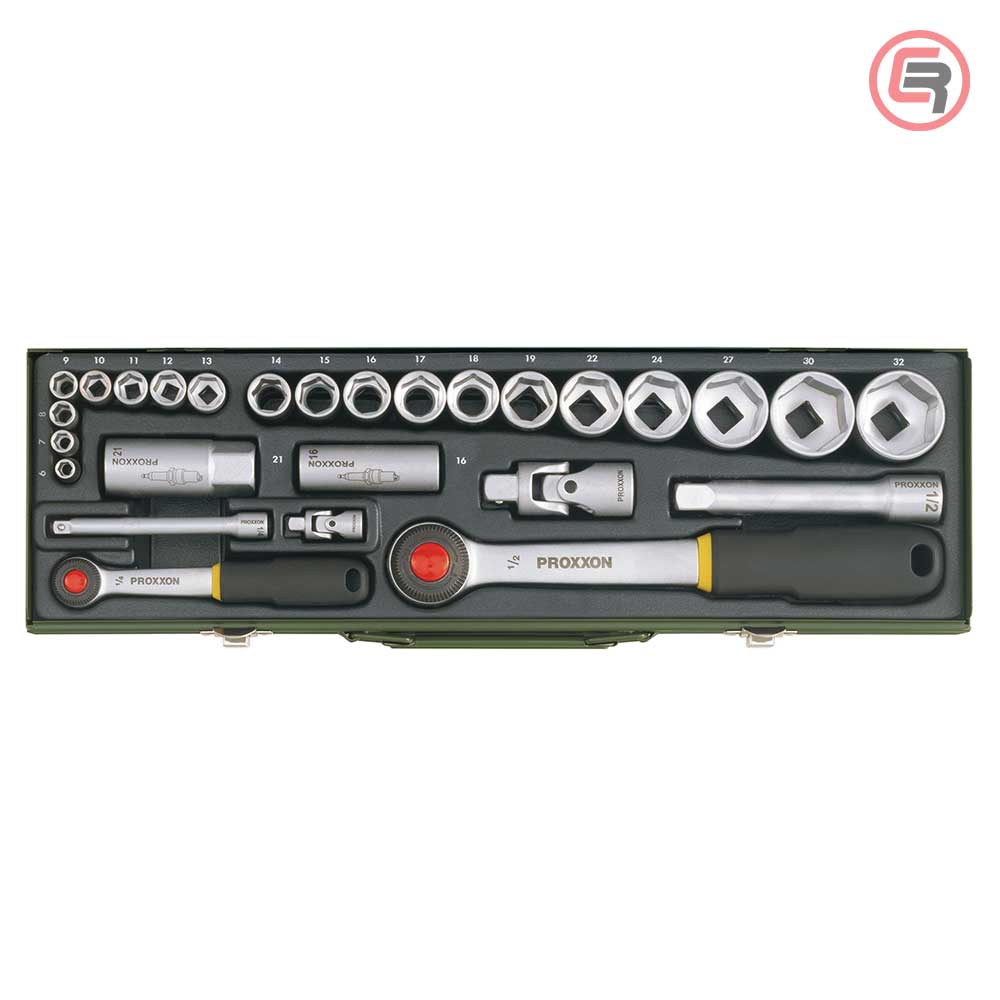 Proxxon Garnitura Nasadnih Ključeva 1/4" + 1/2” 6 - 32 mm / 27 dijelna - 23020 - Slika 2