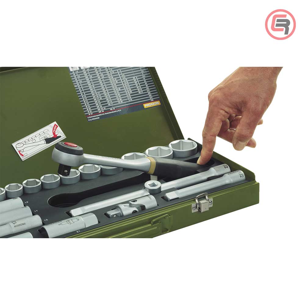 Proxxon Garnitura Nasadnih Ključeva 1/4" + 1/2” 4 - 32 mm / 56 dijelna - 23040 - Slika 3