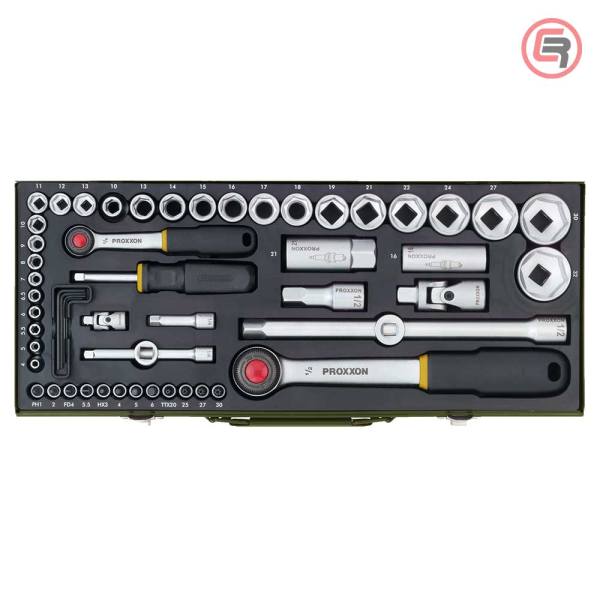 Proxxon Garnitura Nasadnih Ključeva 1/4" + 1/2” 4 - 32 mm / 56 dijelna - 23040 - Slika 2