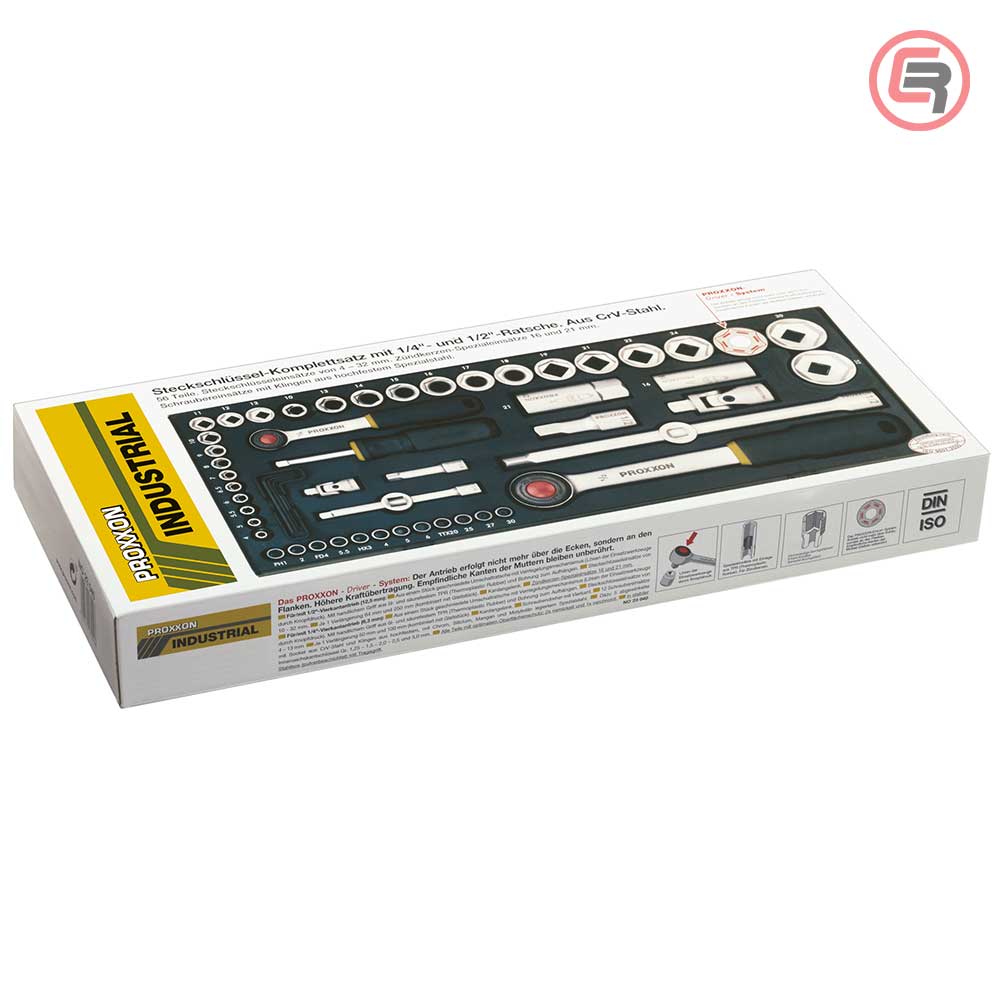 Proxxon Garnitura Nasadnih Ključeva 1/4" + 1/2” 4 - 32 mm / 56 dijelna - 23040 - Slika 6