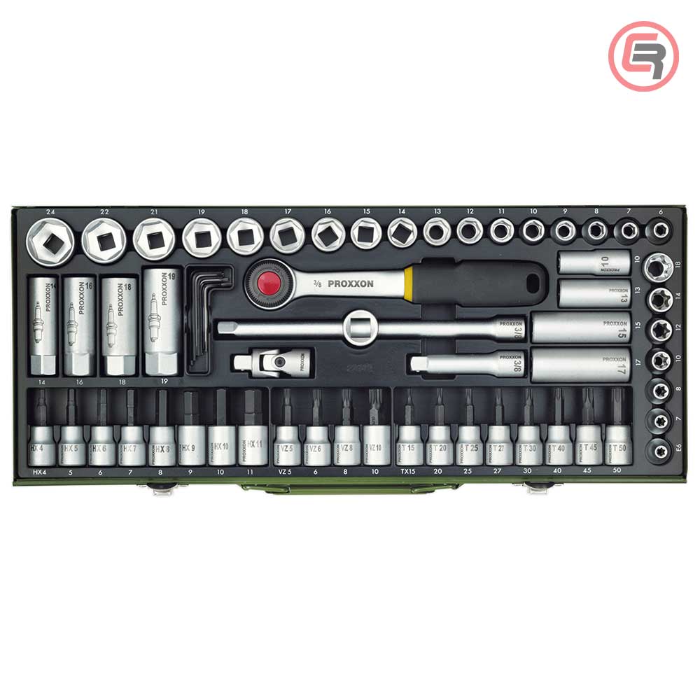 Proxxon Garnitura Nasadnih Ključeva 3/8”, 6 - 24 mm / 65 dijelna - 23112 - Slika 2