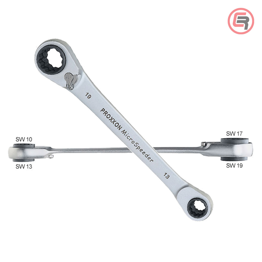 Proxxon Ključ Okasti-Račna MicroSpeeder "4 u 1" 10, 13, 17 i 19 / 210 mm - 23236 - Slika 2