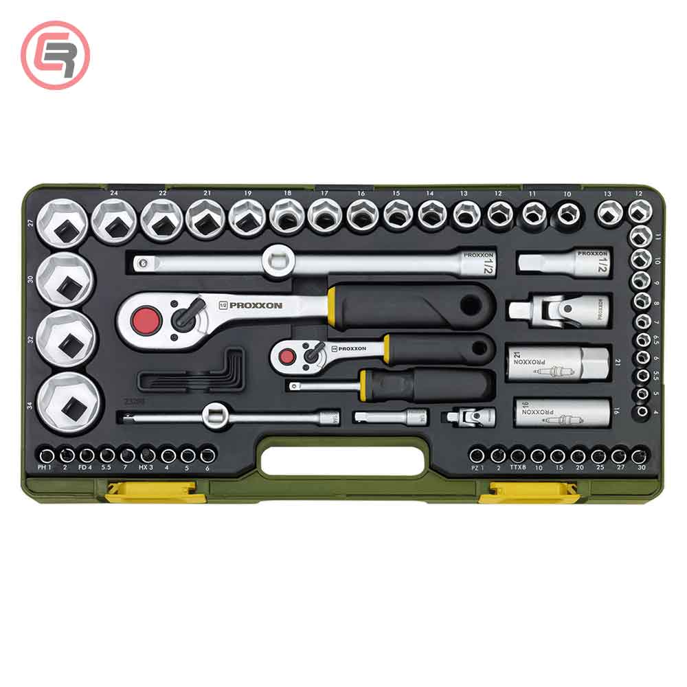 Proxxon Garnitura Nasadnih Ključeva 1/4" + 1/2", 4-34 mm / 65 dijelna - 23286 - Slika 2