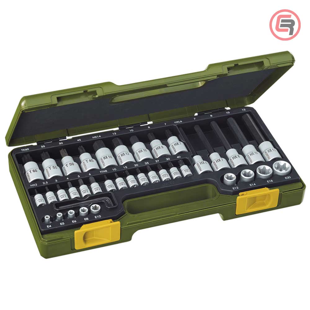 Proxxon Garnitura Nasadnih Torx i Imbus Ključeva 1/4" + 1/2" / 42 dijelna - 23290