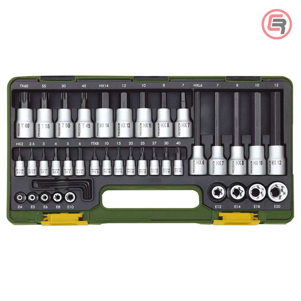 Proxxon Garnitura Nasadnih Torx i Imbus Ključeva 1/4" + 1/2" / 42 dijelna - 23290 - Slika 2