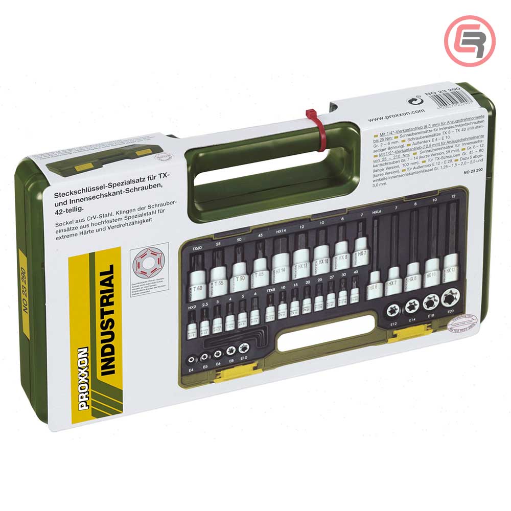 Proxxon Garnitura Nasadnih Torx i Imbus Ključeva 1/4" + 1/2" / 42 dijelna - 23290 - Slika 4