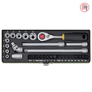 Proxxon Garnitura Nasadnih Ključeva Sa Magnetom 1/4", 5 - 13 mm / 32 dijelna - 23078