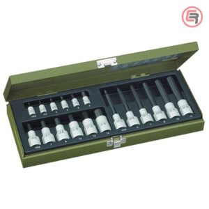 Proxxon Garnitura Nasadnih Imbus Ključeva 1/4"+1/2", 2 - 14 mm / 18 dijelna - 23100