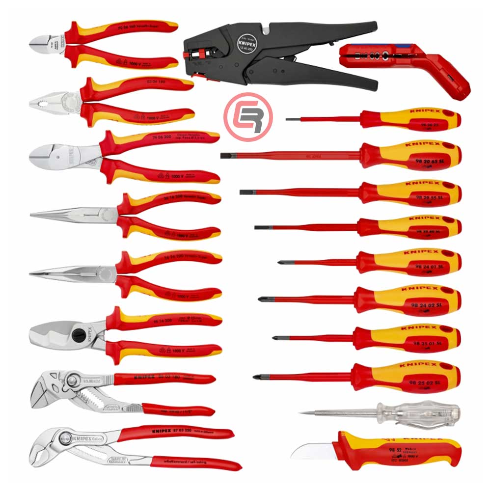 Knipex Garnitura Alata U Koferu 1000V "Vision24" Electro / 20 dijelna - 00 21 20 - Slika 2