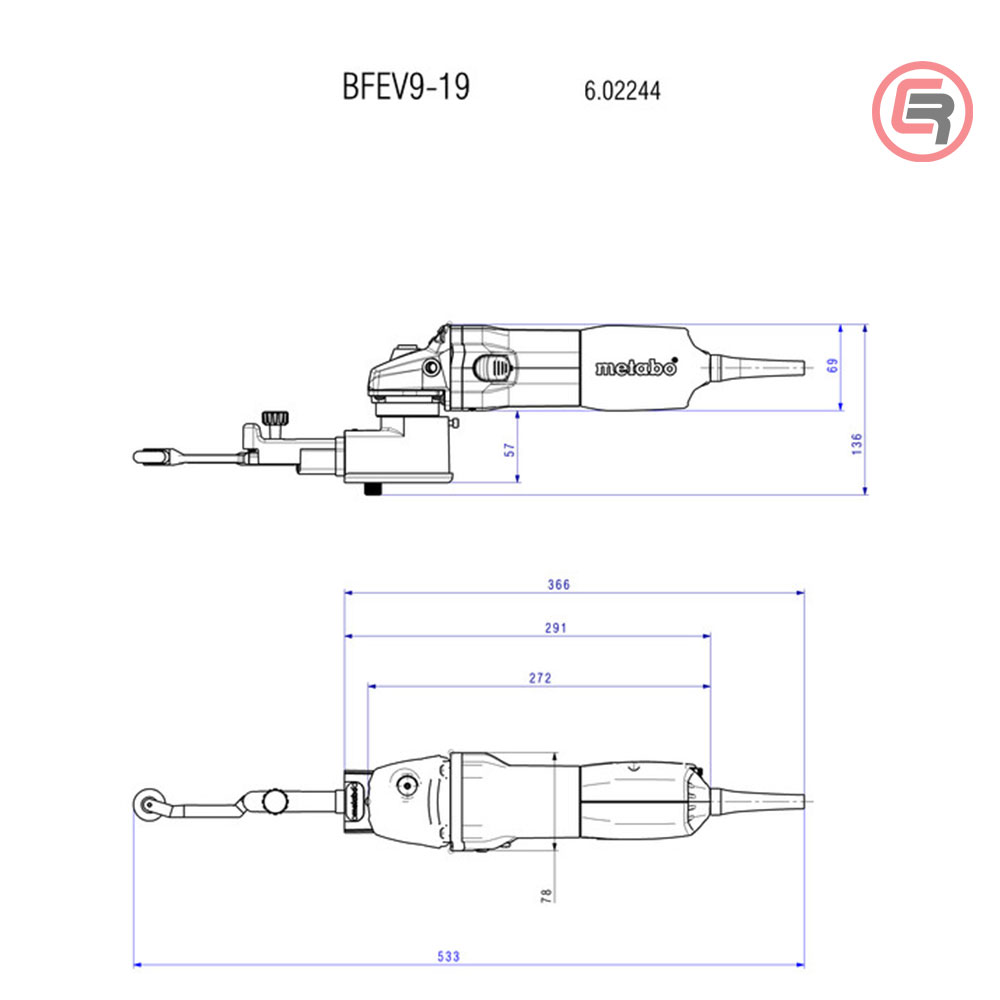 Metabo Brusilica BFE 9-20 Set Tračna Uska Za Inox 950 W + metaBOX 185 XL - 602244500 - Slika 2