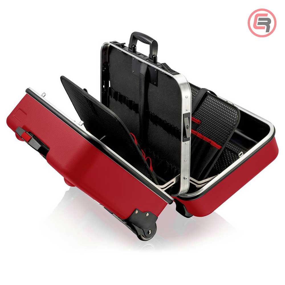 Knipex Kofer Za Alat BIG TWIN MOVE RED Sa Pregradama i Teleskopskom Ručkom 520x435x290mm - 98 99 15 LE