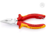 Knipex Kliješta Kombinovana Špicasta 145mm Sa Priveznicom 1000V - 08 26 145 T