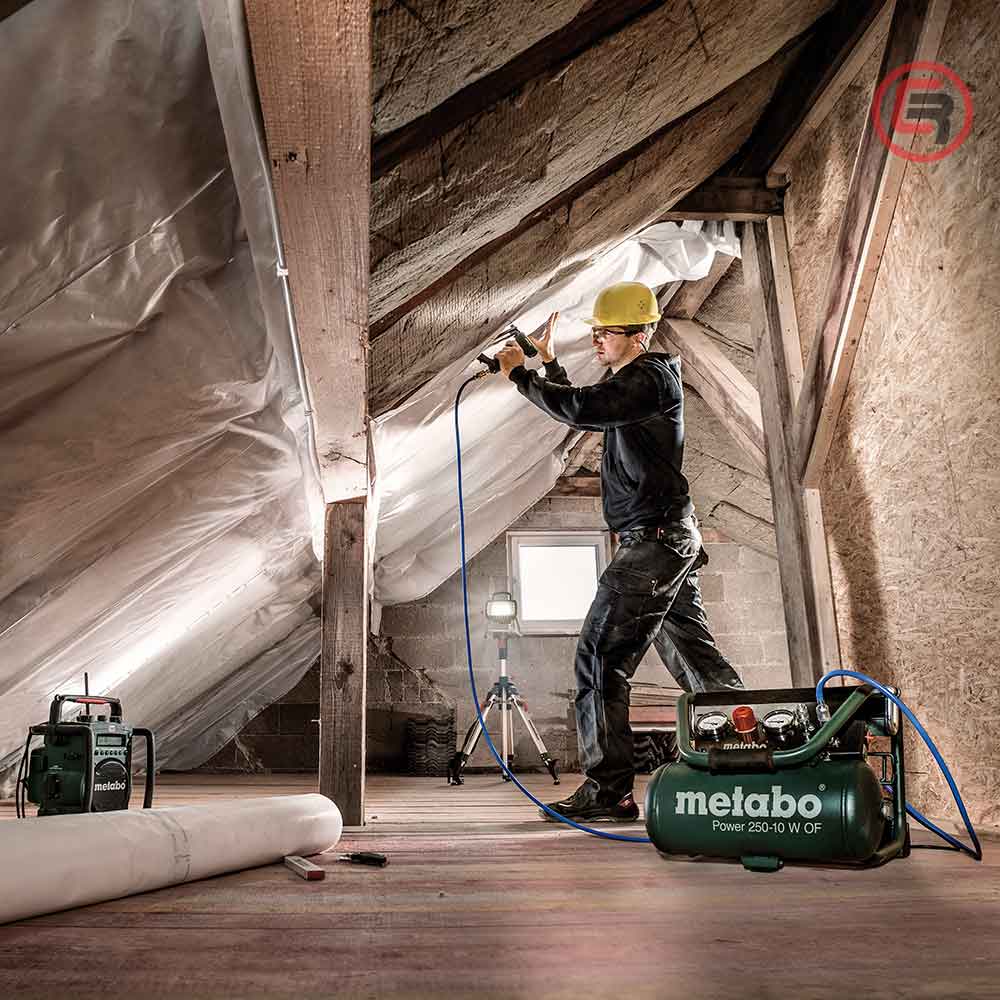 Metabo Kompresor Klipni POWER 250-10 W OF / 10 litara Bezuljni - 601544000 - Slika 2