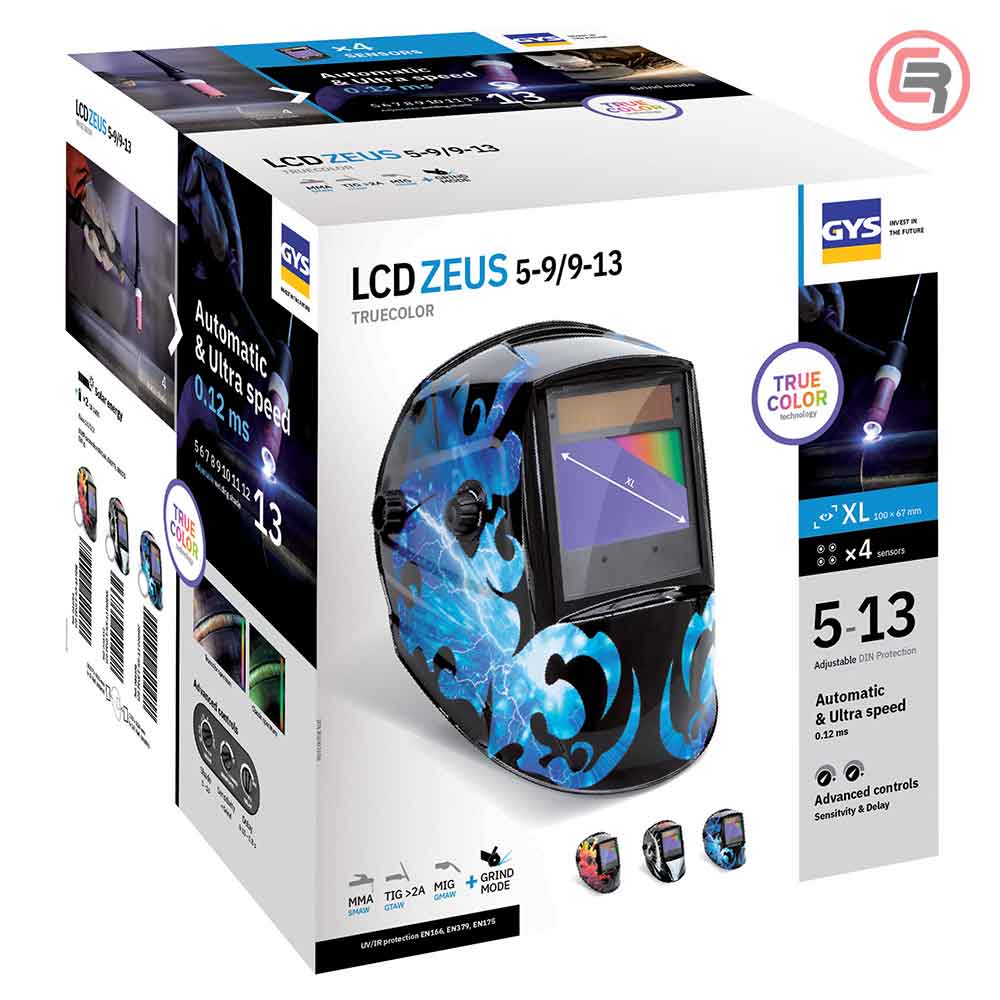 Gys Maska Za Zavarivanje Automatska LCD Zeus 5-9/9-13 G Cosmic True Color – 044104 - Slika 2