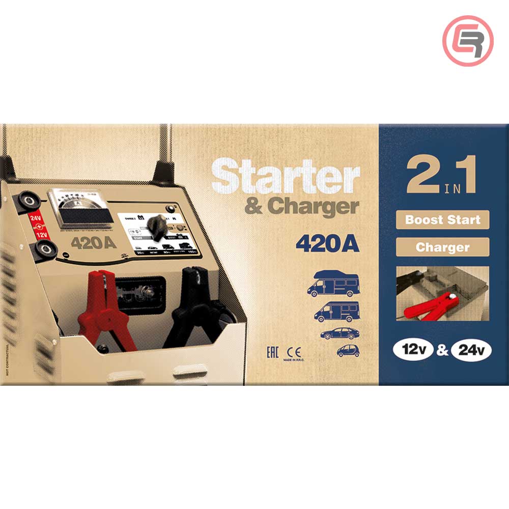 Gys Punjač - Starter 12 - 24 V / 230 V ''NEOSTART 420'' - 025295 - Slika 2