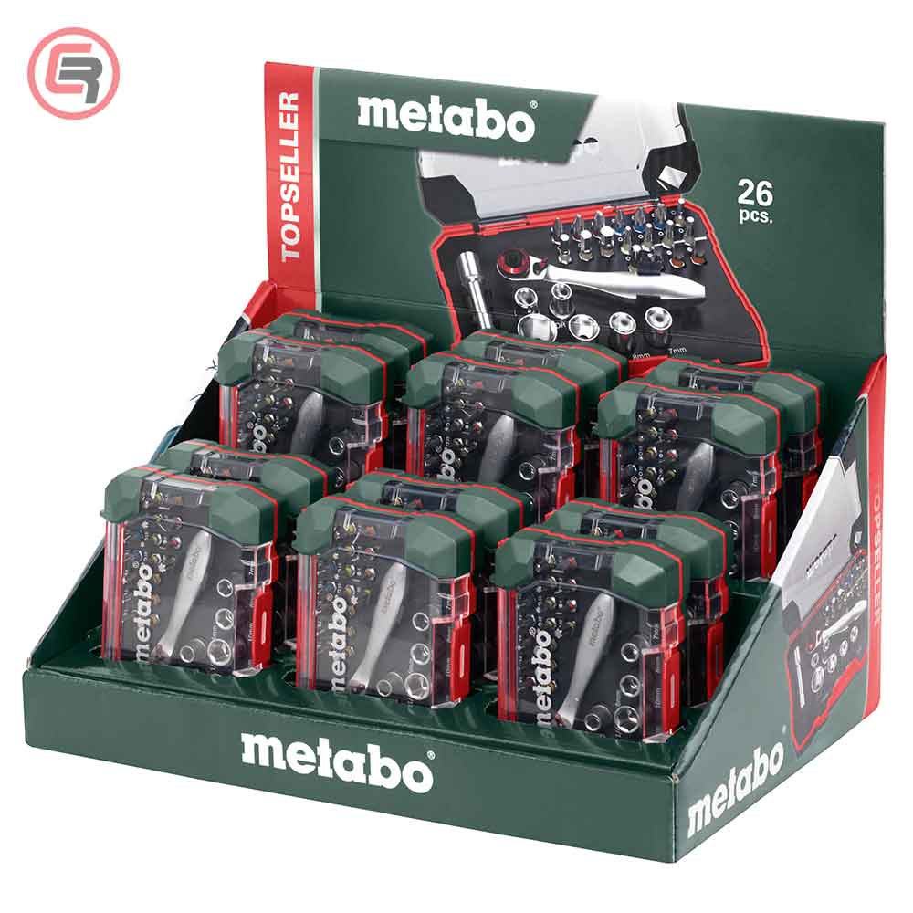 Metabo Set Bitova i Nasadnih Ključeva + Račna 26 dijelni SP - 626701000 - Slika 2