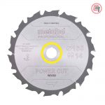Metabo List Kružne Pile 165 × 2,2 / 1,4 × 20 / Z = 14 Power Cut Wood Professional – 628292000