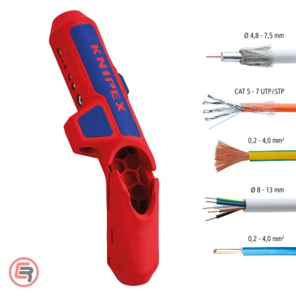 Knipex Skidač Izolacije Univerzalni ErgoStrip fi 8-13 mm Za Dešnjake - 16 95 01 SB - Slika 10