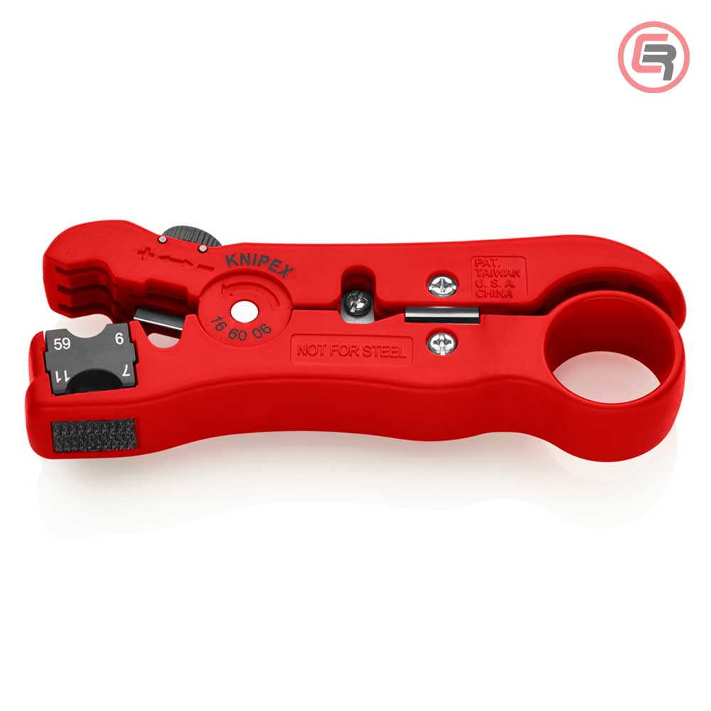 Knipex Skidač Izolacije Sa Koaksijalnog i Data Kabla RG59, RG6, RG7, RG11 - 16 60 06 SB