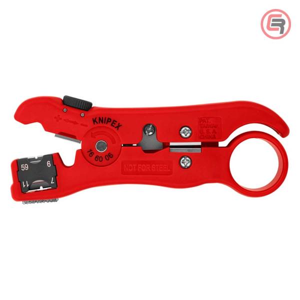 Knipex Skidač Izolacije Sa Koaksijalnog i Data Kabla RG59, RG6, RG7, RG11 - 16 60 06 SB - Slika 3