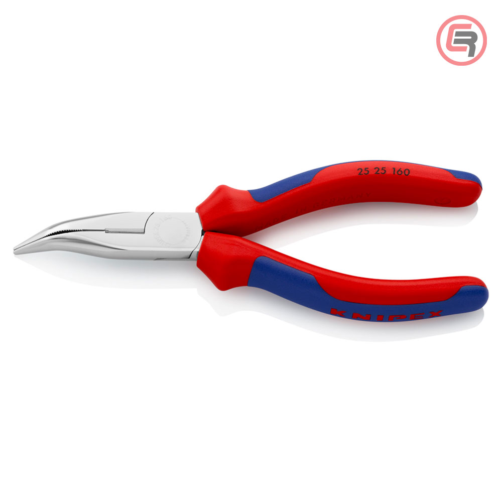 Knipex Kliješta Poluokrugla Špicasta Kriva 160mm – 25 25 160