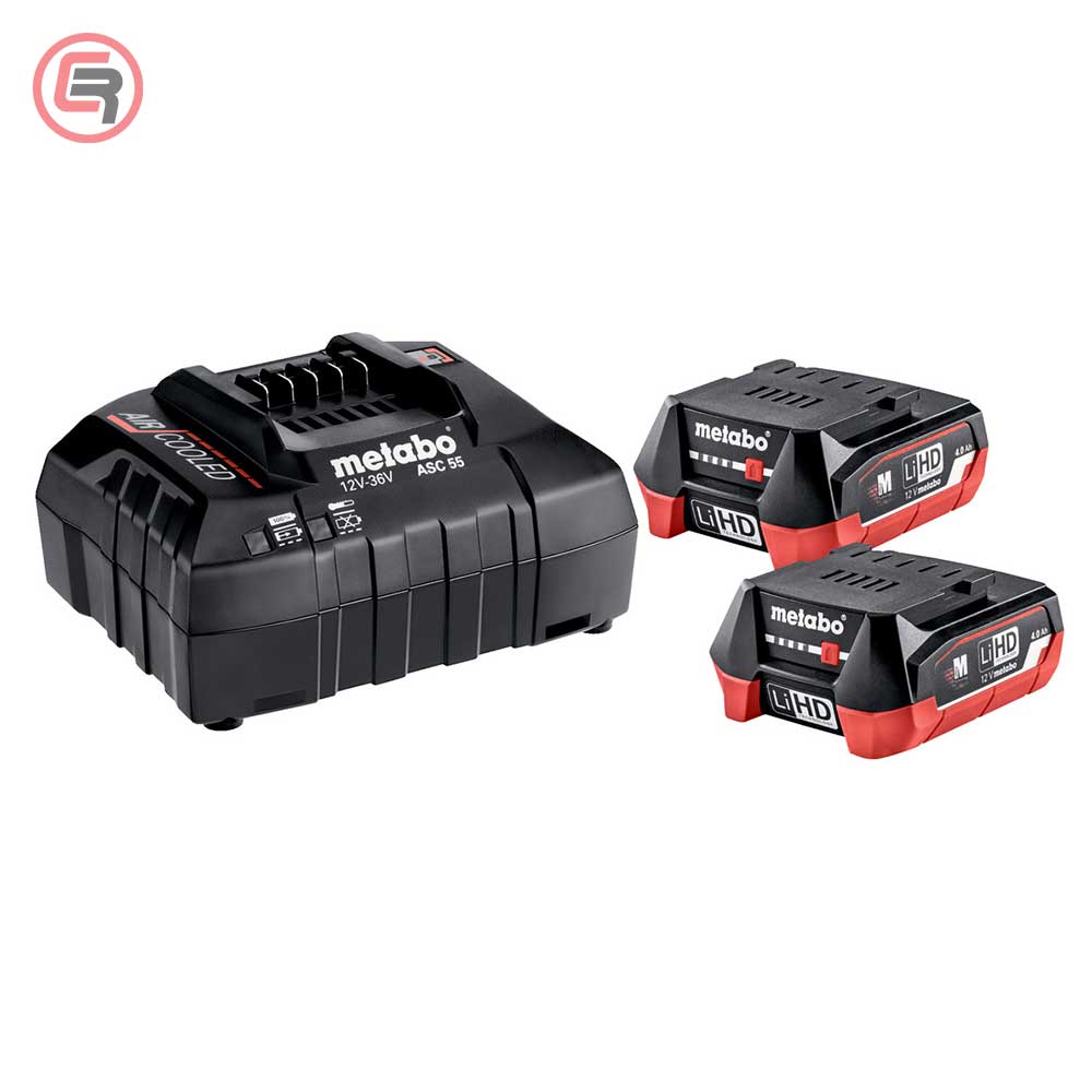 Metabo Basic Set Baterija 12 V / 2 × 4,0 Ah LiHD + Punjač ASC 55 – 685301000