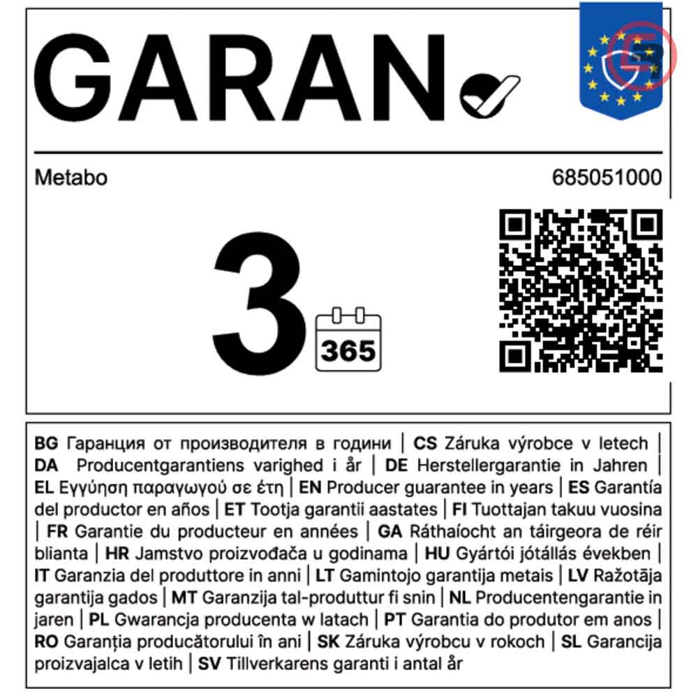 Metabo Set Baterija 18 V / 2 × 5,2 Ah LiPOWER + Punjač ASC 145 – 685051000 - Slika 3